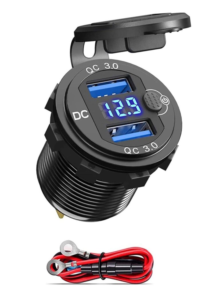 12V Car Charger USB Outlet