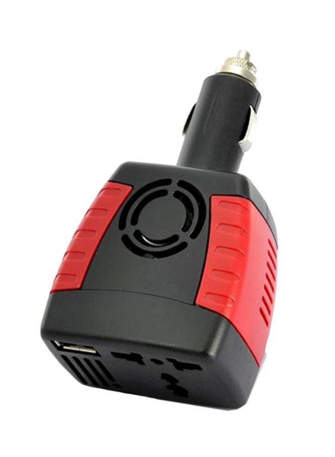 3 Pin Electrical Converter And Charger Black/Red