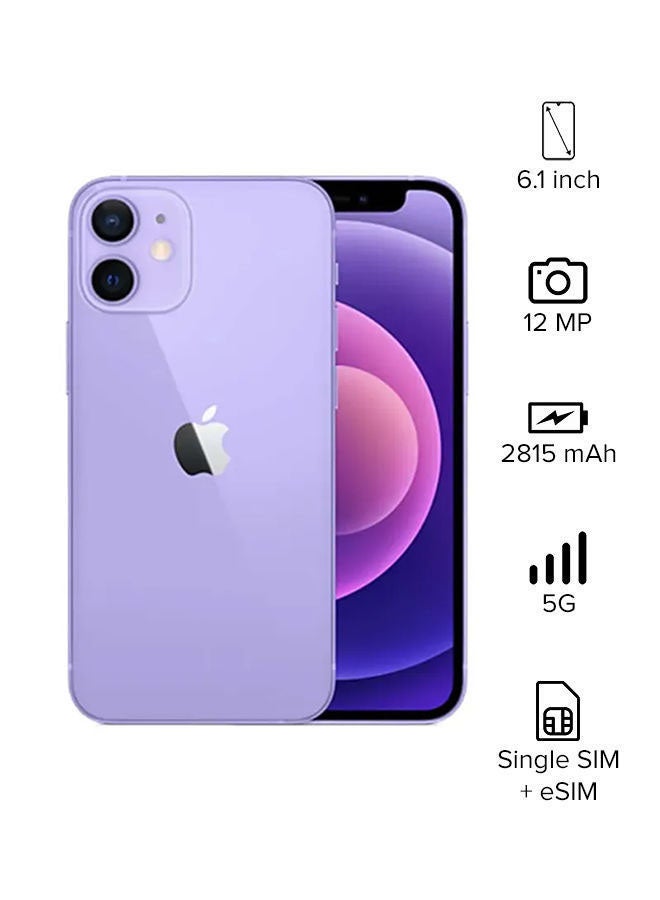 Apple iPhone 12 With Facetime 128GB Purple 5G - International Version