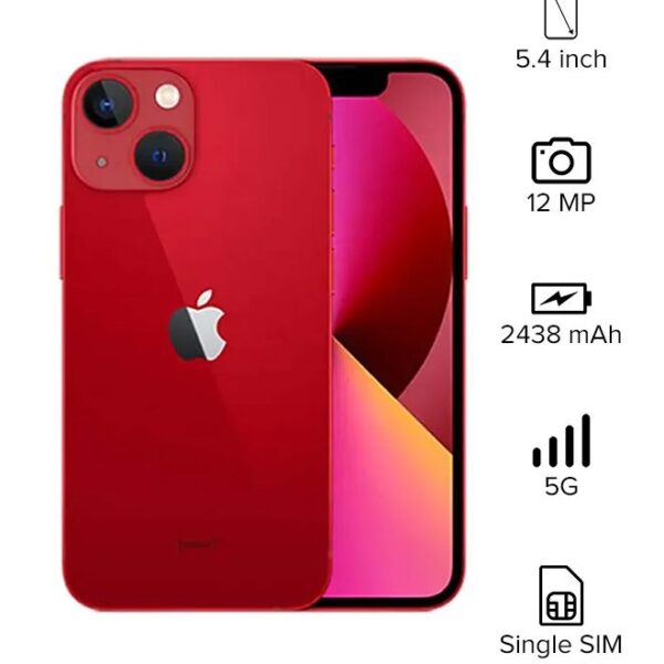 Apple iPhone 13 Mini 256GB (Product) Red 5G With Facetime - International Specs