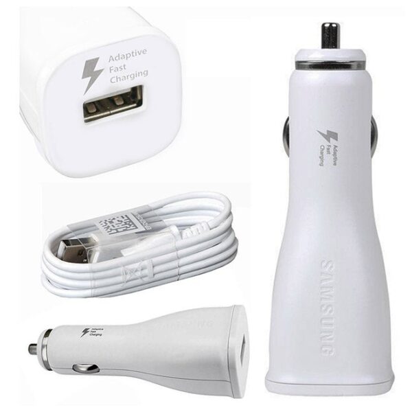 Car Charger Fast Charging  With Cable White