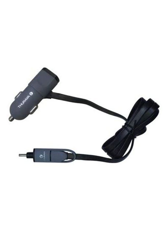 Car Charger For Handsets Black/Grey