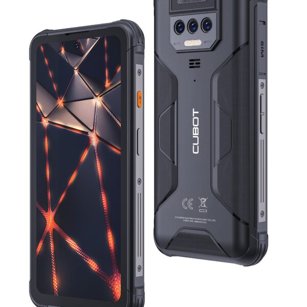 Cubot KINGKONG 8 Rugged Phone 6.528'' HD+ Screen Android 13 6GB RAM 256GB ROM Dual LED Torch 10600mAh Battery 16MP Front+48MP Rear Camera NCF/Dual SIM/GPS/Fingerprint Black