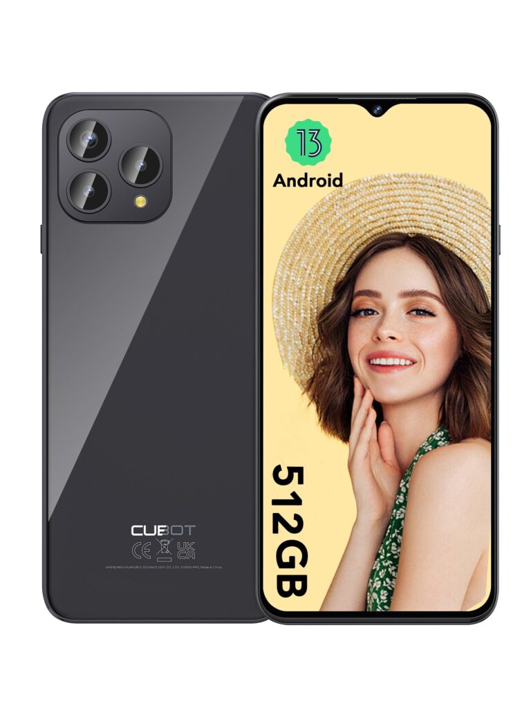 Cubot P80 Android 13 Smartphone 8GB+8GB Expansion RAM 512GB ROM 6.58" FHD+ Screen Battery Power 5200mAh 48MP+24MP Tripple Cameras Mobile