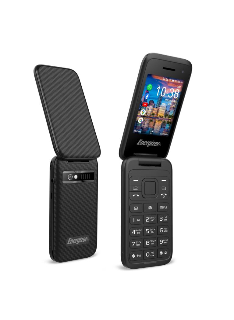 Energizer E282SC Flip Dual SIM Feature Phone 4GB 512 MB 4G LTE Carbon Black