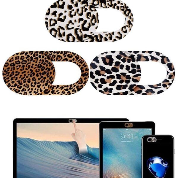 Fashion Leopard Print Webcam Cover Camera Cover Slide