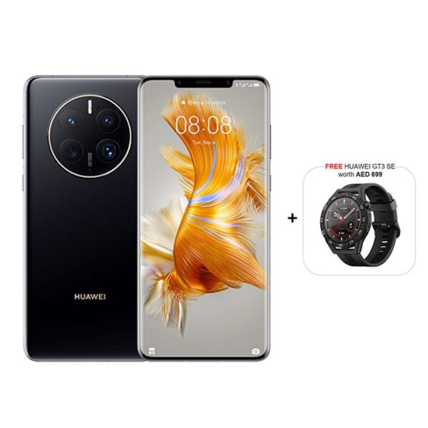 HUAWEI Mate 50 Pro Dual SIM Black  8GB RAM 256GB with GT3 SE Smartwatch - Middle East Version