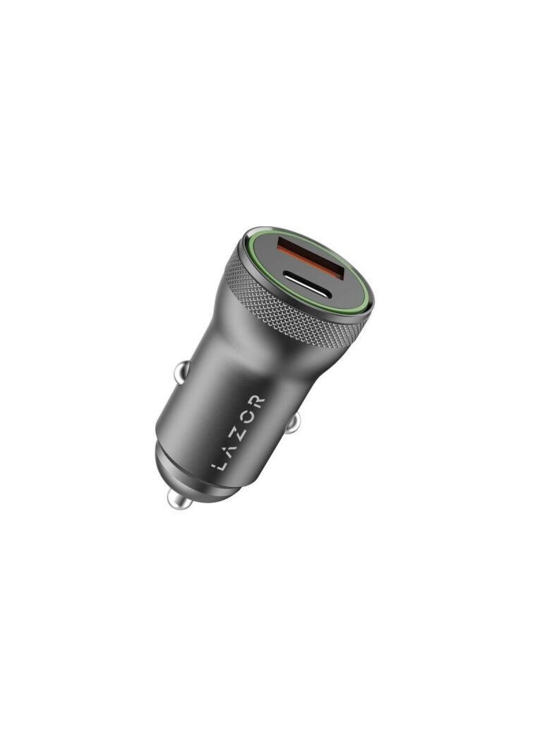 Lazor Voyager S Car Charger 20W CC20 Gun Silver