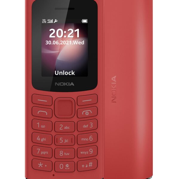 NOKIA 105 4G Dual SIM Red- Middle East Version