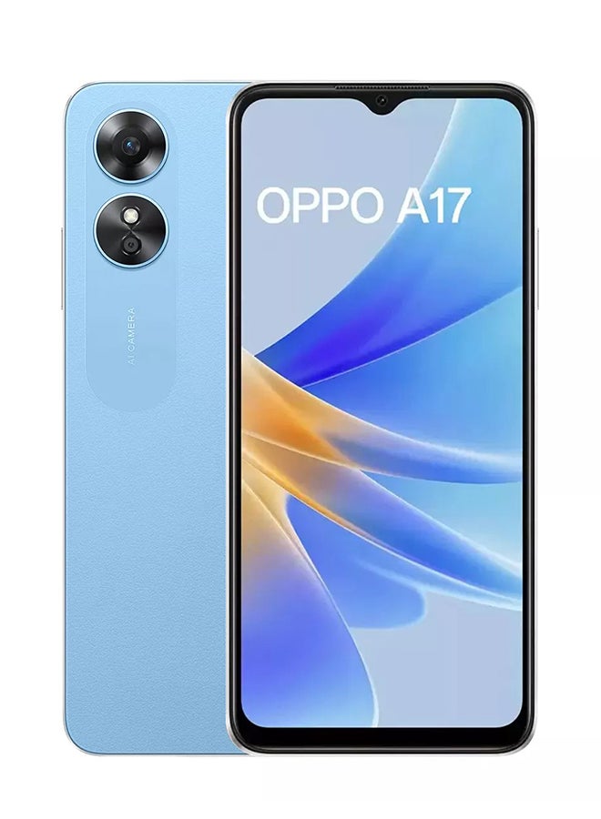 OPPO A17 Dual SIM Lake Blue 4GB RAM 64GB 4G LTE - Middle East Version