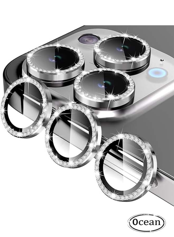 Pack Of 3 Compatible For iPhone 15 Pro Camera Lens Protector 9H Tempered Glass Cover