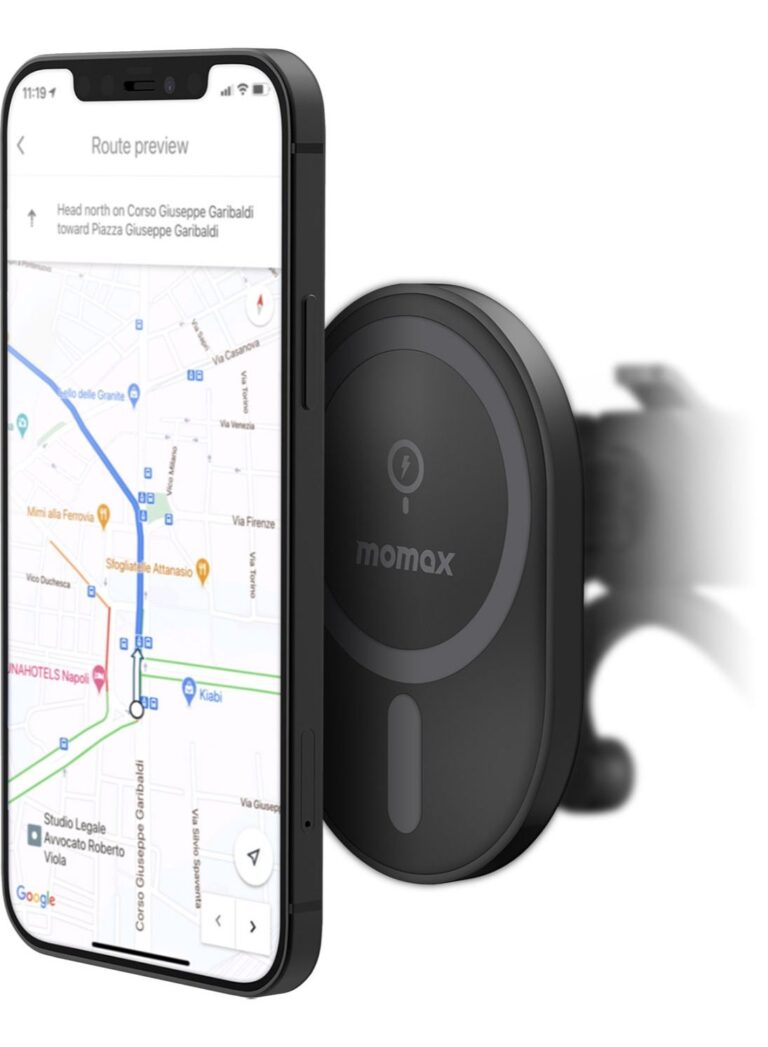 Q. Mag Car Mount Magnetic Wireless Charger Compatible With MagSafe For iPhone 12 Series