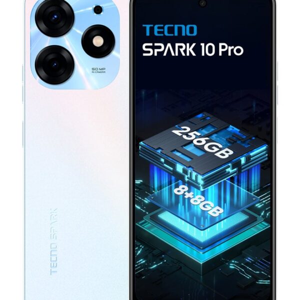 TECNO Spark 10 Pro 6.8 Inch Pearl White 8GB 256GB 4G - International Version