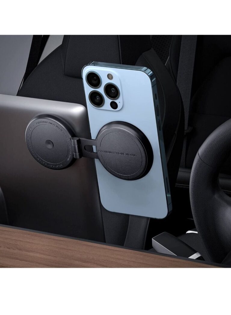 Tesla Phone Mount MagSafe Car Mount For Tesla Model 3 Model Y Foldable Hidden Magnetic Phone Mount Fit For or IPhone 14 13 12 Series And All Phone Tesla Model 3 Accessories Tesla Model Y Accessories