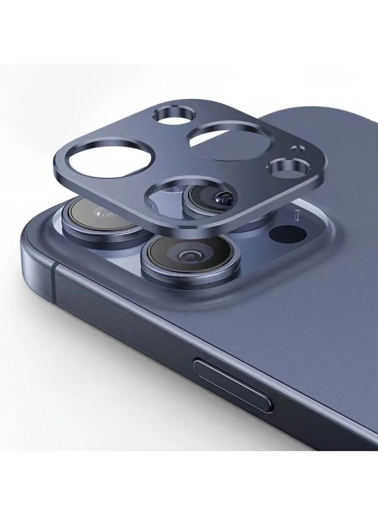 iPhone 15 Pro/15 Pro Max - Blue - Aluminium Camera Lens Protector【Case Friendly】Ultra-thin