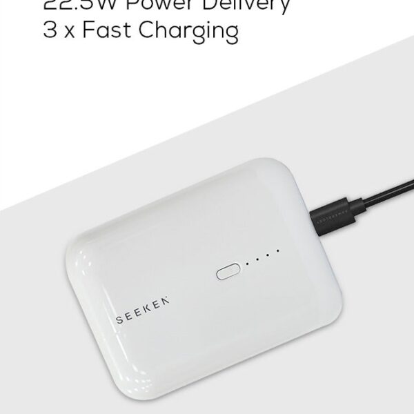 10000 mAh PowerBooster Power Bank White