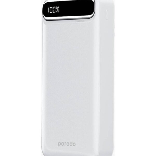 10000.0 mAh Porodo Powerbank 10000 Mah White