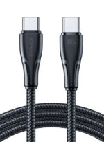 100W 2M Usb C Type Charging Cable Nylon Pd Fast Charge Black