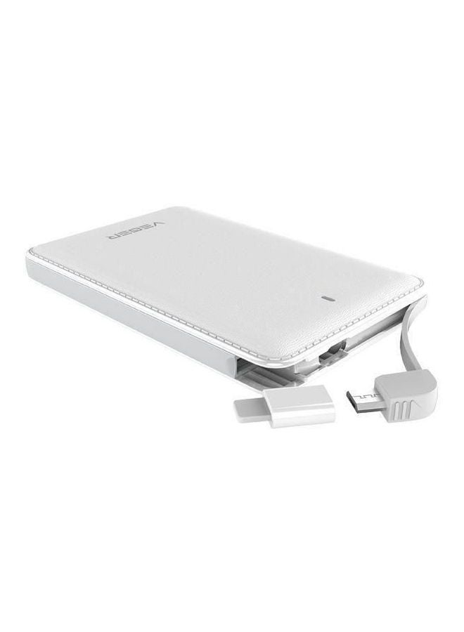 15000.0 mAh Portable Power Bank White