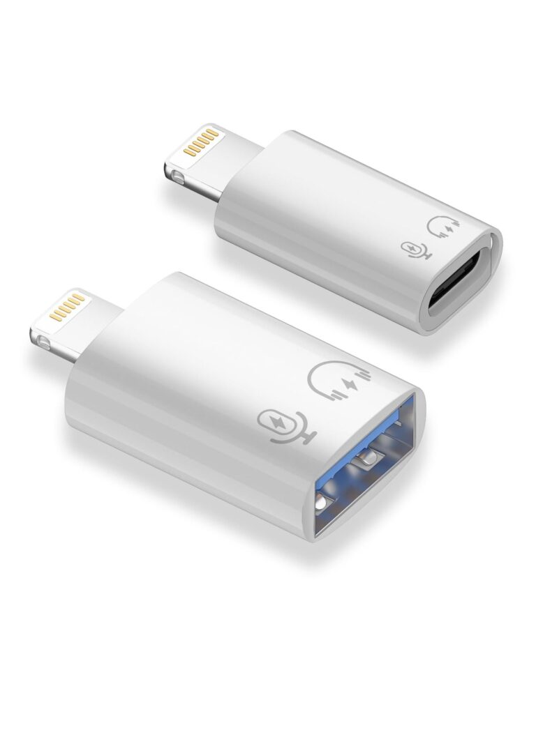 2 Pack Lightning to USB C Adapter