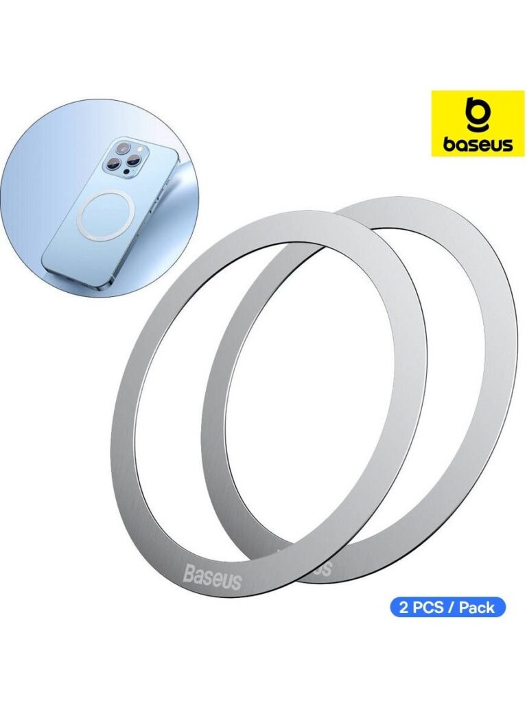 2 Pack Universal Metal Rings Sticker Compatible For Magsafe Magnetic Wireless Charger iPhone 15/14/13/12 Series Pro Mini Max Samsung Galaxy