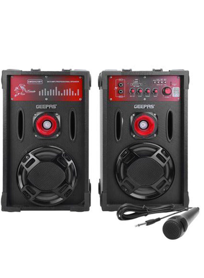 2.0-Channel Professional Speakers- 16000 PMPO | With Wired Mic | USB/SD Card