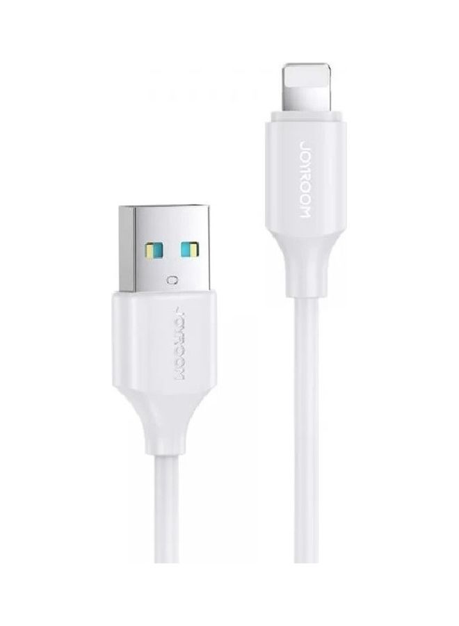 2.4A Fast Charging Data Cable USB To Lightning For IPhone IPad 1M White