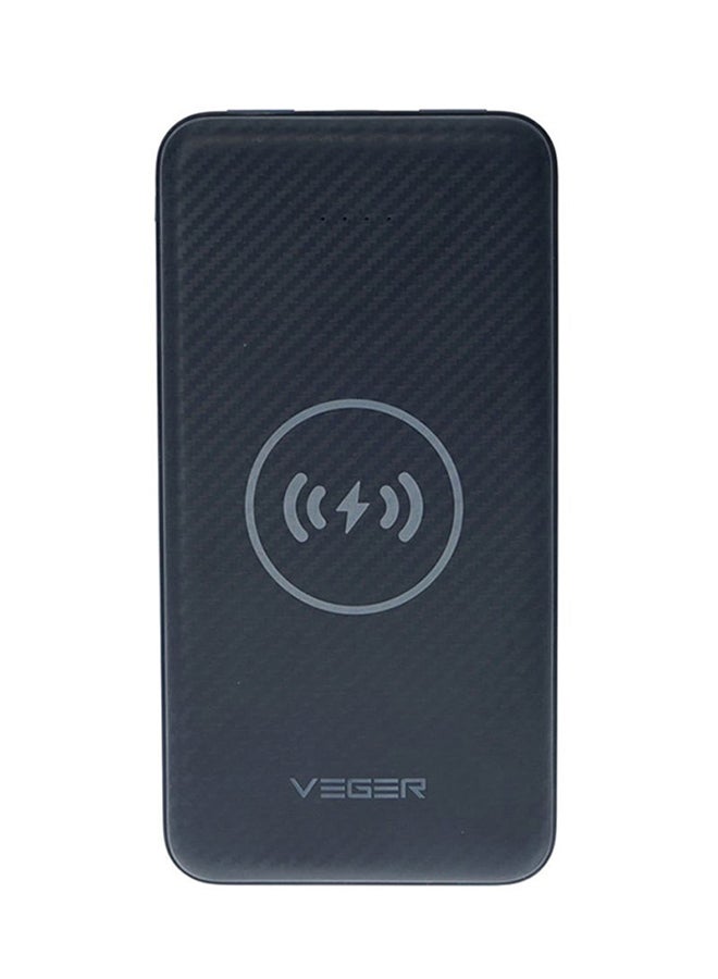 20000 mAh Wireless Charger Power Bank 1027 watt Black