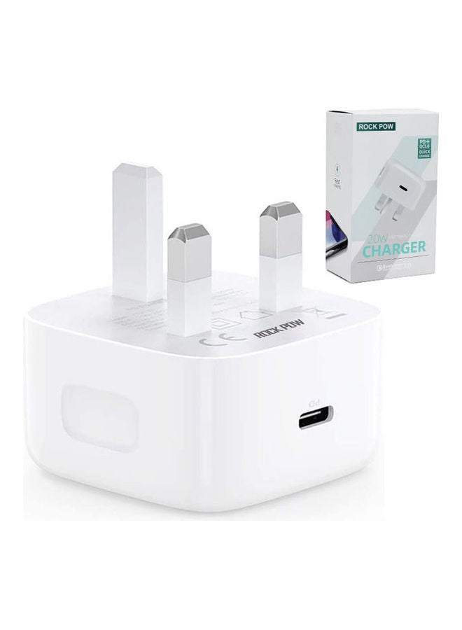 20W Type C Fast Charger Plug PD Power Delivery Wall Adapter Compatible with iPhone 12 Pro Max/12 Mini/SE 2020/11/XS/XR/X/8