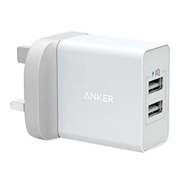 24W 2-Port USB Wall Charger White