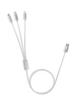 3-In-1 Charging Cable Silver