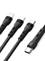 3 in 1 Data Cable Fashion Style Fast Charging for Android / iPhone Data Cable Triple USB Cable Extension Lightning /Micro /Type C Cable 1M