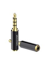 3.5Mm Male To 2.5Mm Female Audio Adapter(2 Pack) 2.5Mm Female To 3.5Mm Male Gold Plated Audio Jack Connector Stereo Mono Auxiliary Plug For Headphone Earphone Speaker