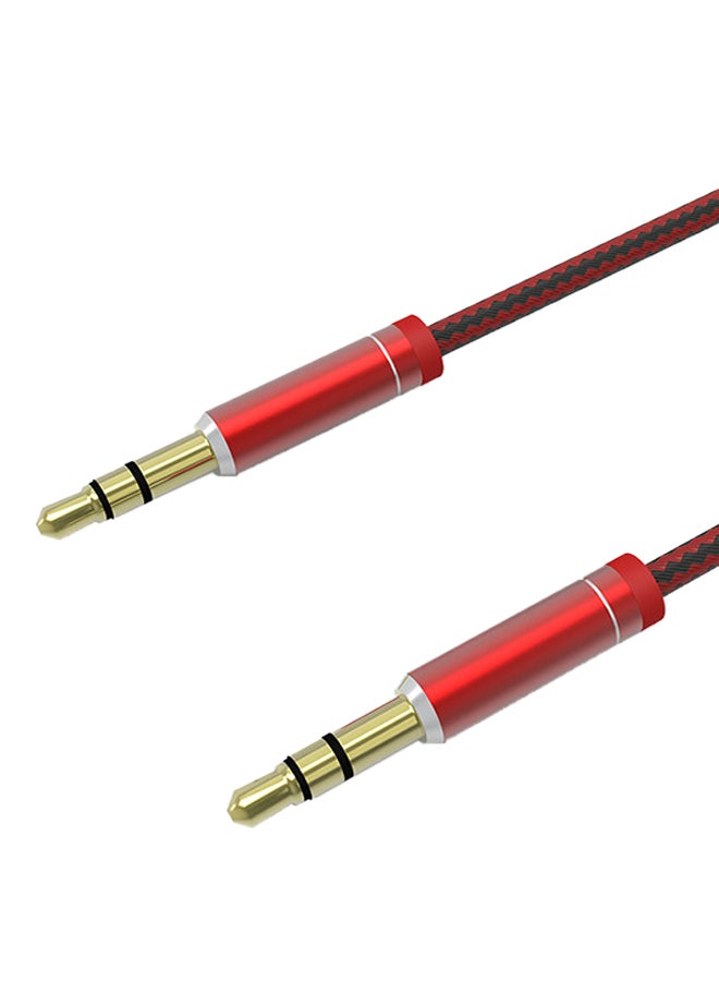 3.5mm Aux Audio Cable Red