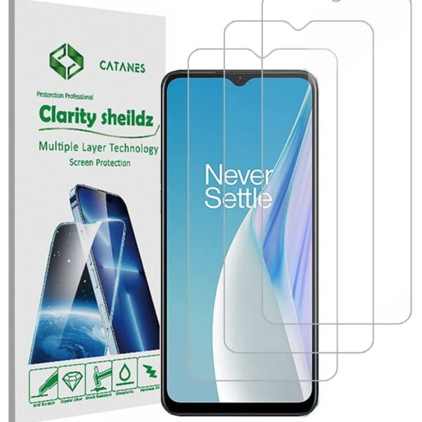 3Pack for OnePlus Nord N20 SE Screen Protector Tempered Glass 9H Anti-Scratch Shatterproof HD Edge to Edge Full Coverage Film 6.56 inch