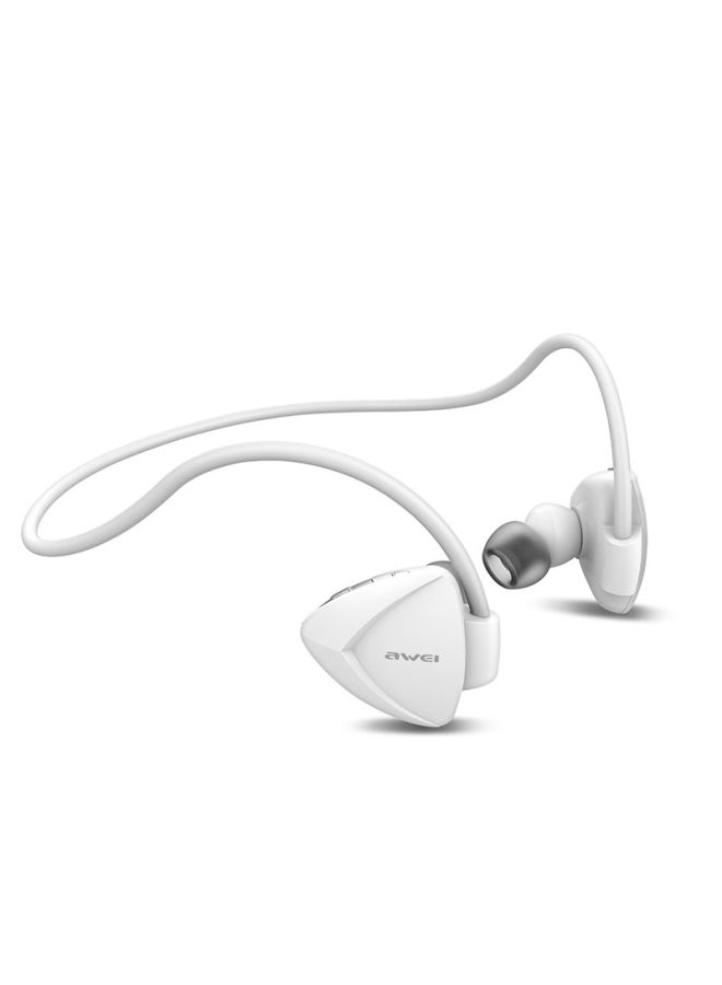 A840BL Universal Wireless Sport Bluetooth Headset White