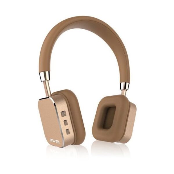 A900BL Bluetooth Bass Stereo Wireless On- Ear Headphones Gold