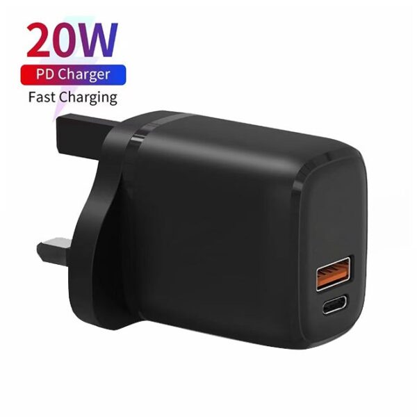 Ace Duo Charger 20W Power Adapter with Dual Port (USB-A + PD Type C)