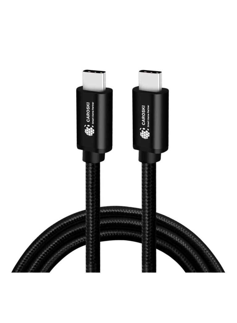 CAROSKI- USB C Cable 1.2M - Braided 60W Power Delivery PD Fast charge Cable USB C to USB C or Type C Cable