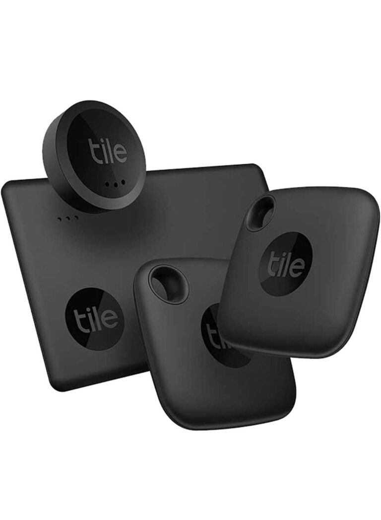 Essentials 2022 Bluetooth Item Finder Set - 4 Pack 2 Black Mates