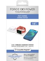 Force Power 15W 3 in 1 Foldable Wireless Charger Lifetime Warranty