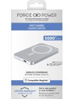 Force Power 5000mAh Powerbank MagSafe Compatible Wireless Charge 15W Gray