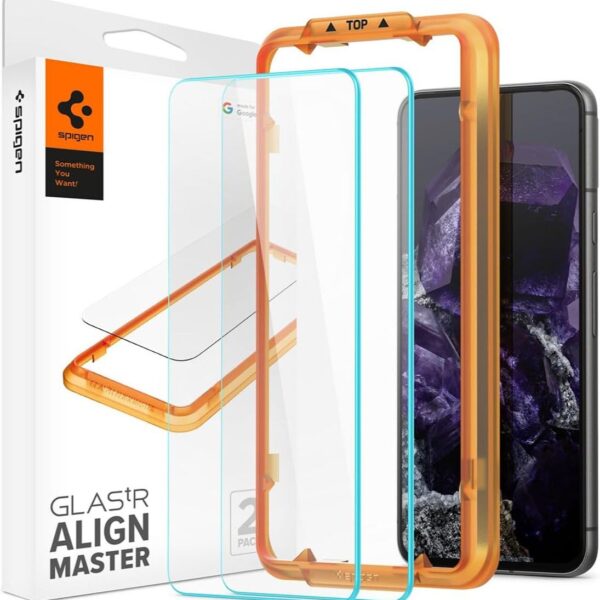 Glastr Align Master for Google Pixel 8 Screen Protector Premium Tempered Glass [Case Friendly] - 2 Pack