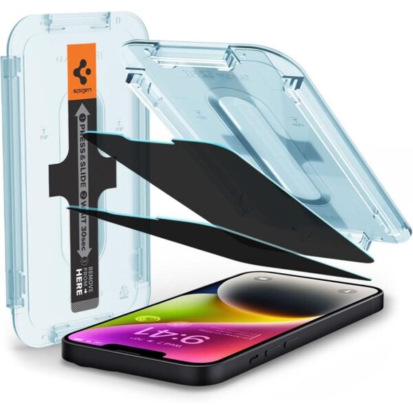 Glastr EZ Fit Privacy Tempered Glass Screen Protector for iPhone 13 Pro / 13 - 2 Pack