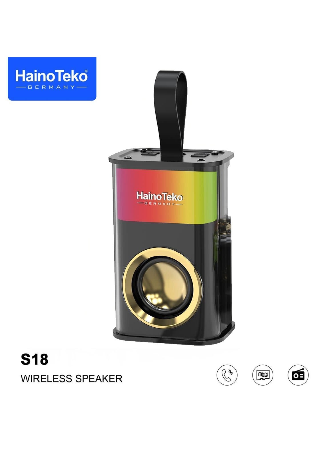 Haino Teko Germany S18 Mini Portable Bluetooth wireless Speaker