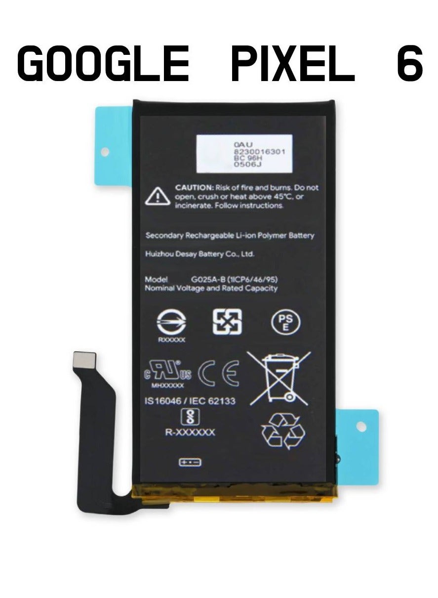 High Quality Original Replacement Battery For Google Pixel 6