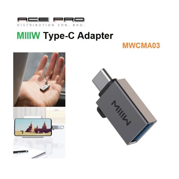 MIIIW Type-C Adapter MWCMA03 USB 3.0 OTG Adapter Type C Male To USB Female Converter