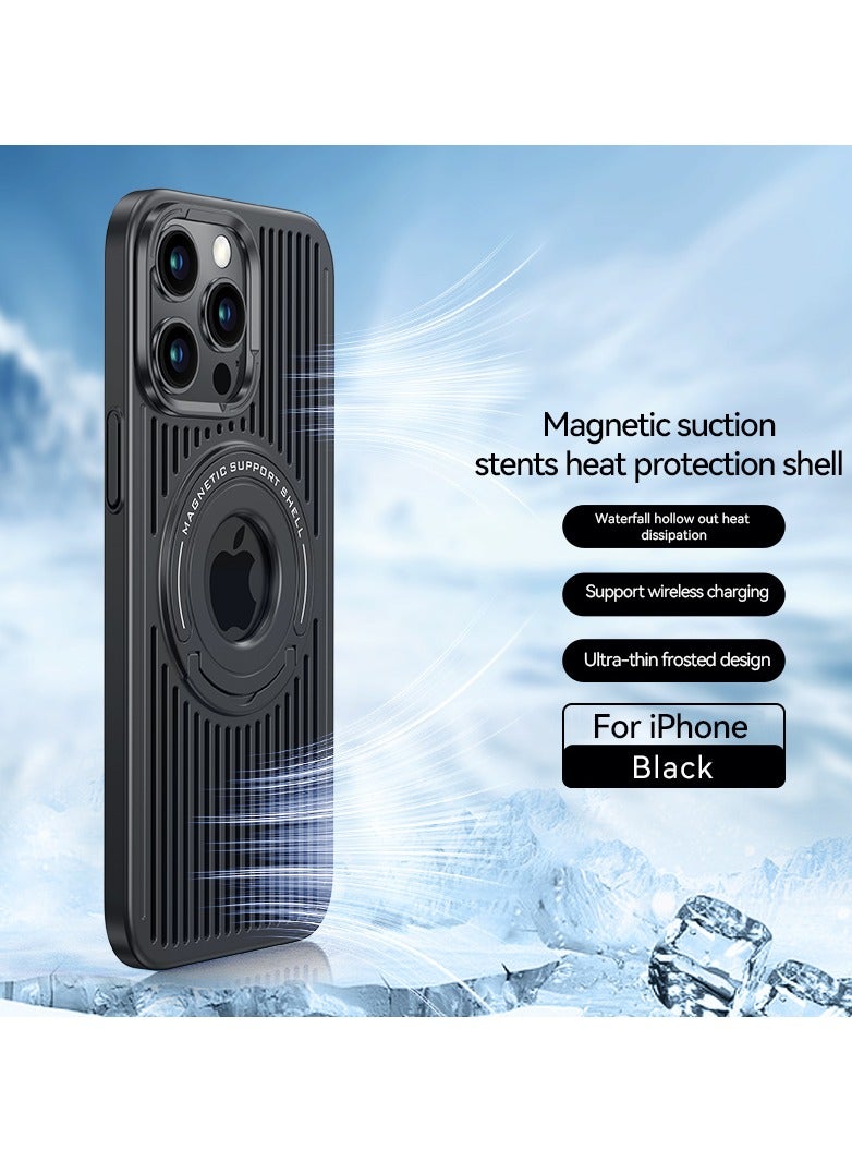 Magnetic Heat Dissipation Case with Invisible Kickstand