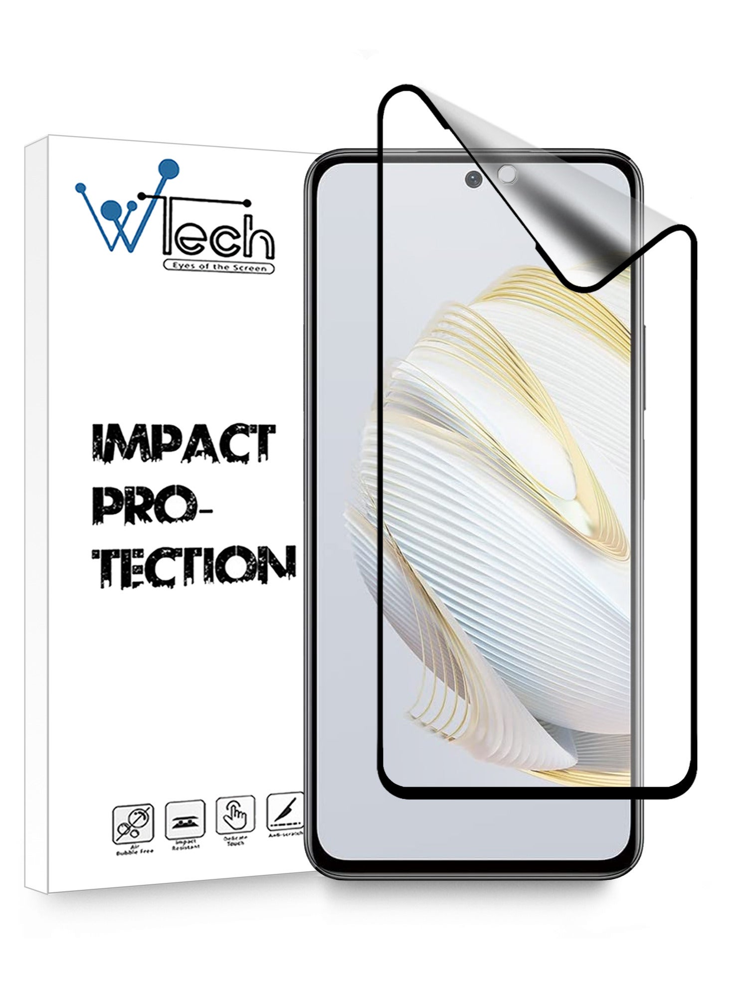 Matte Ceramic Full Coverage Screen Protector For Huawei Nova 10 SE Clear/Black