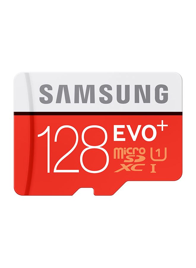 Micro SD EVO+ Memory Card With Adapter Red